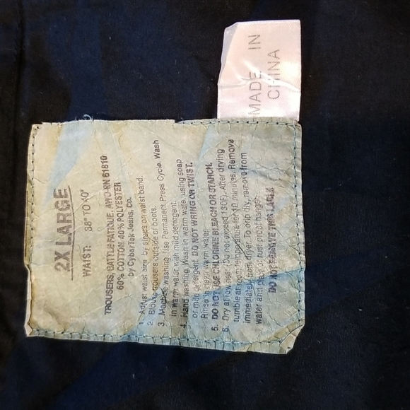 Cybertek Jeans Vintage Black Cargo Shorts With Drawstrings Size 2XL - Picture 13 of 17